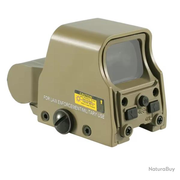 Vise holographique mod 553 TAN rouge/vert