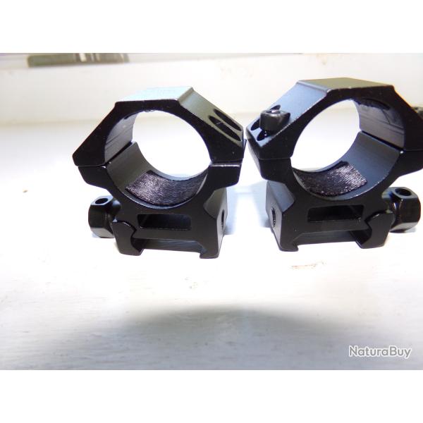 colliers 25.4 pour embase type weaver (20a 22mm)