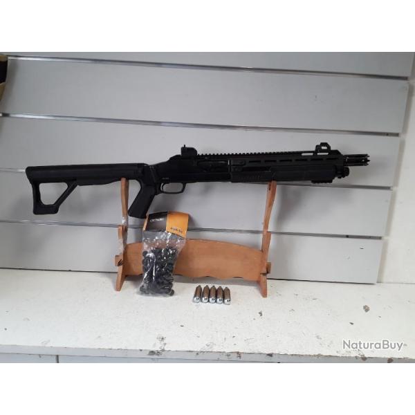 Pack fusil a pompe de defense T4E HDX68 cal.68 + 100 billes + Co2