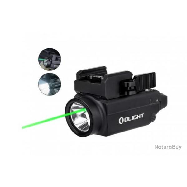 Olight Baldr S Lampe Rail Picatinny Ou Glock Avec Laser Vert