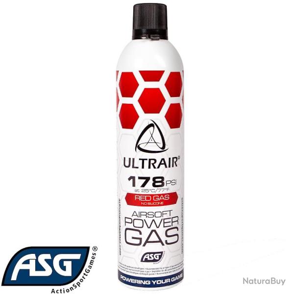 Gaz airsoft 178 PSI ASG Ultrair 570 ml, EP, Rouge