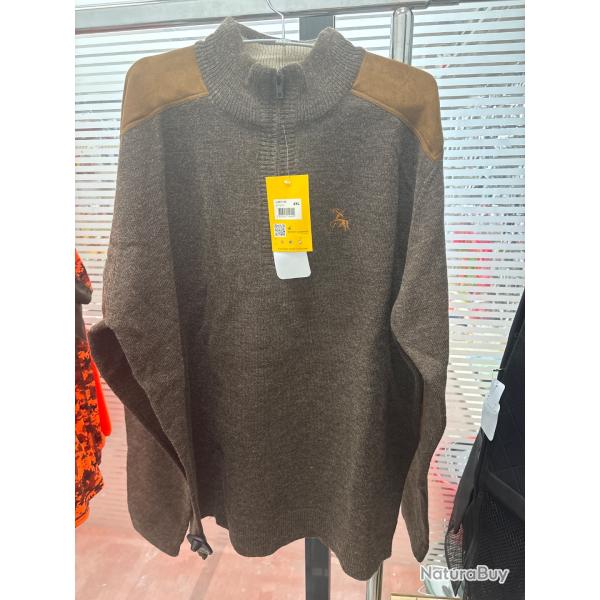 !! NEUF !! VERNEY CARRON PULL TS FOX ZIPPE 4XL