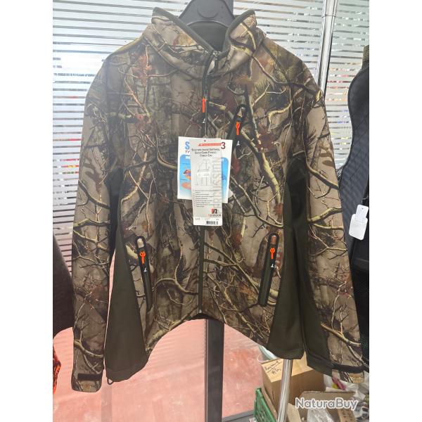 !! NEUF !! BLOUSON PERCUSSION SHOFTSHELL GHOSTCAMO XXL