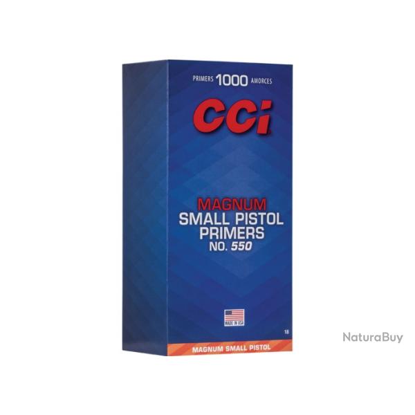 CCI- 1000 Amorces Small Pistol Magnum N550 - CCIAM550