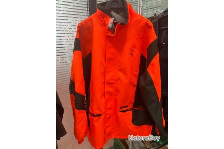 Veste De Chasse Femme Percussion - Imperméable, Respirante, Avec Carnier Détachable, Coloris Orange - 2