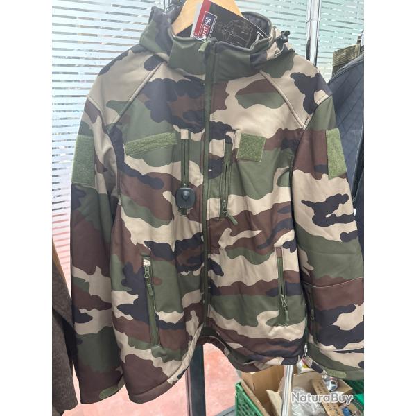 !! NEUF !! VESTE  SOFTSELL PERCUSSION CAMO KAKI XXXL