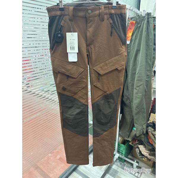 !! NEUF !! PANTALON SOMLYS EXTENSIBLE MARRON NOIR TAILLE 40