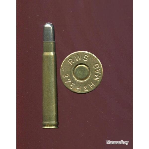 .375 H&H Magnum - RWS - balle nickel arrondie