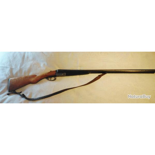 Fusil de chasse BOUCHER juxtapos calibre 12 canon Fanget L'pervier 65 mm