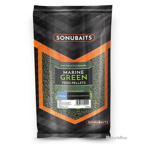 SONUBAITS FEED PELLETS MARINE GREEN 900GR SONUBAITS 2mm
