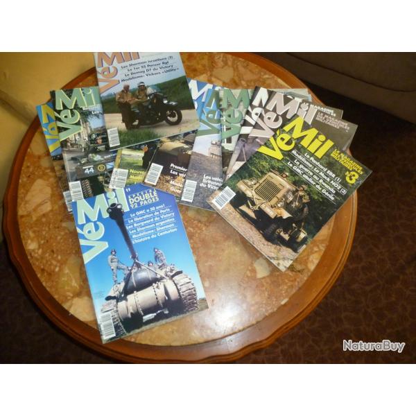 Lot de 14 revues "V�Mil" : le magazine des v�hicules militaires