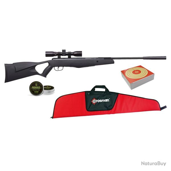 PACK CARABINE CROSMAN F4 NP 4.5 19.9J + LUNETTE 4X32
