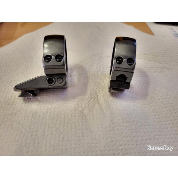 colliers superieure eaw pivotant pour lunette ou point rouge diametre 30 mm