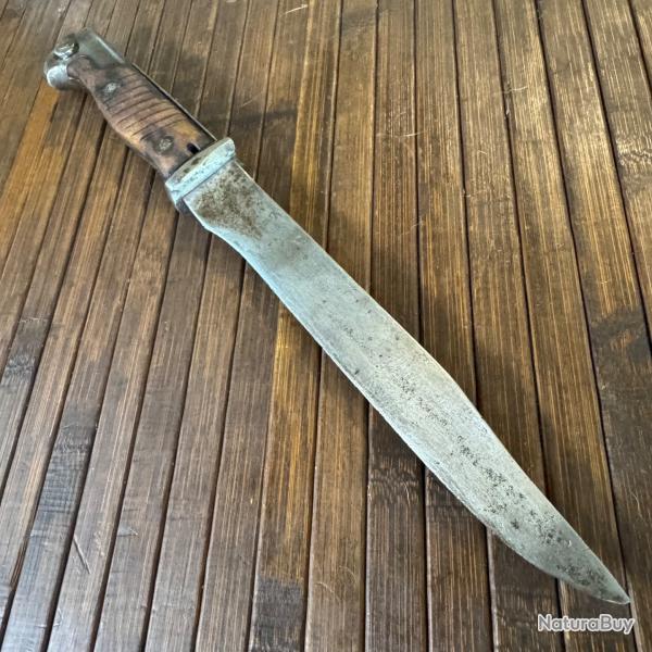 POIGNARD DE COMBAT - TRANCH�E LAME BOWIE SUR BA�ONNETTE ALLEMANDE K98