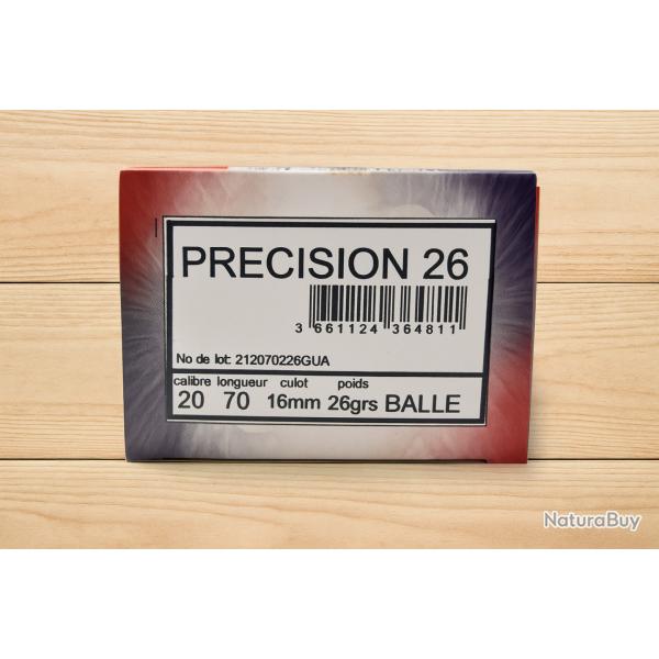 Cartouches France Munitions Precision 26 - Cal. 20 x1 boites -  PRIX MINI