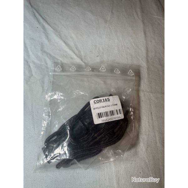 Sifflet de dressage 2 tons en corne de buffle - mod�le COR165