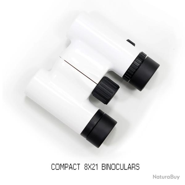 Jumelles SKWOPTICS-Bak4 pour l'observation, 8x21 -**BLANC  PAIEMENT EN 3-4 FOIS