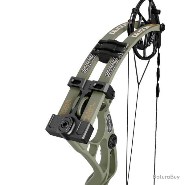 SANLIDA - Arc � Poulies DRAGON 10 Large 34 DROITIER (RH) 40-50 # WILDERNESS GREEN