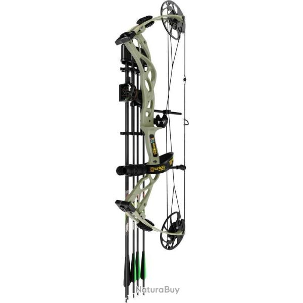 SANLIDA - Kit Arc � Poulies DRAGON X9 DROITIER (RH) WILDERNESS GREEN