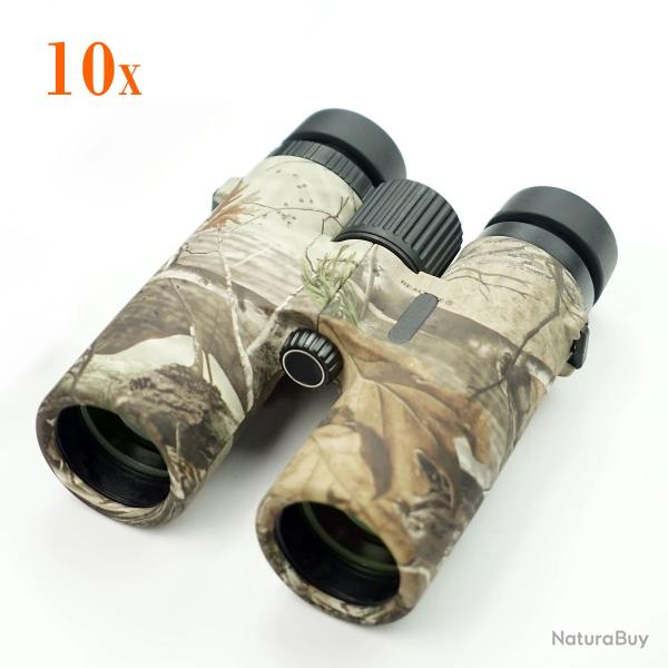 Camo 10x42, jumelles pour l'observation des oiseaux, chasse tanche, Bak4 LIVRAISON GRATUITE