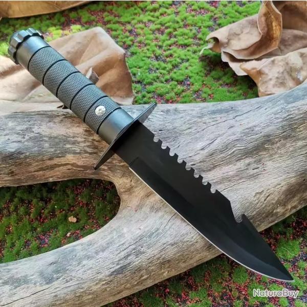 Couteau droit d'extrieur en acier inoxydable (3)