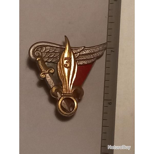 Insigne du 3�me bataillon (ou r�giment) �tranger parachutiste (3�me BEP ou 3�me REP) - Drago, Paris