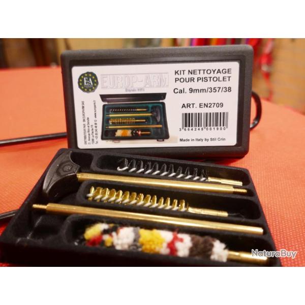 Kit Nettoyage Pour Pistolet 9mm / 357 / 38