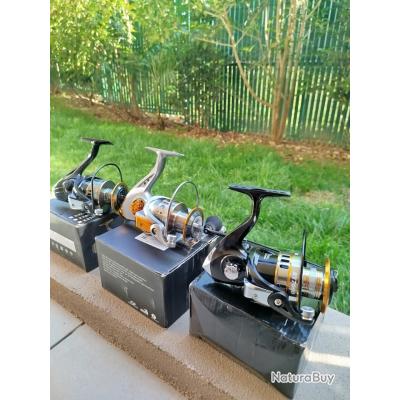 Lot De 8 Moulinets De Pêche Pour Pièces Détachées Ou Réparation - Multi-marques, Multicolore