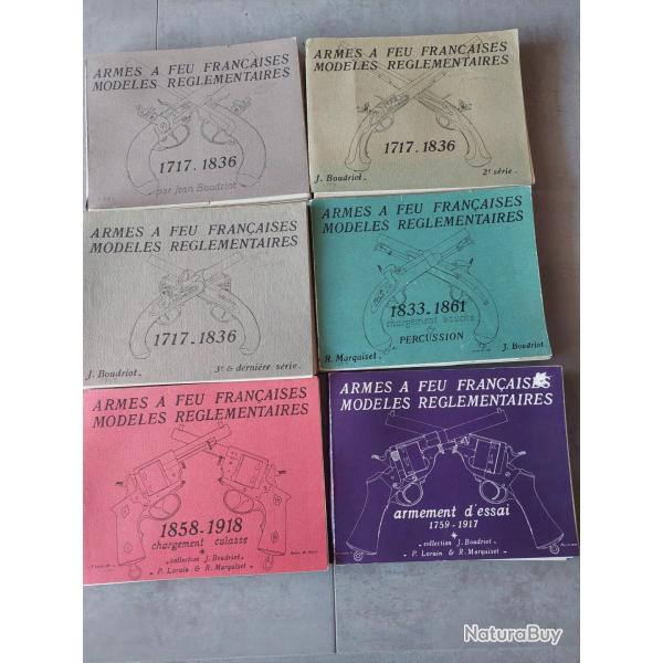 Boudriot les 6 volumes armes � feu fran�aises mod�les reglementaires