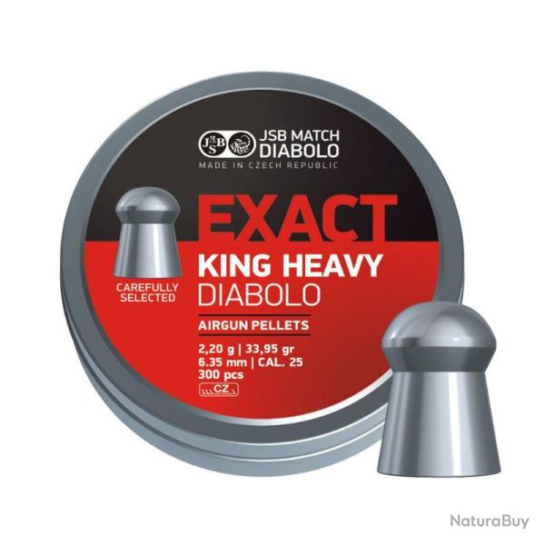 PLOMBS JSB EXACT KING HEAVY 6.35mm/2.20Gr x300