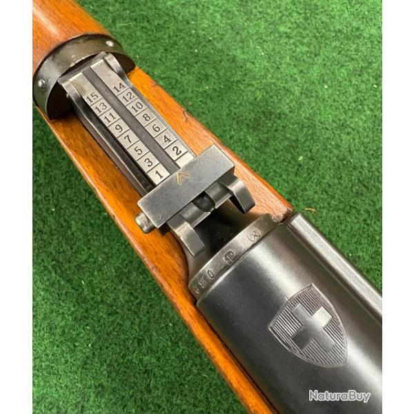 SCHMIDT RUBIN K31 7.5X55 SUISSE MONO MATRICULE