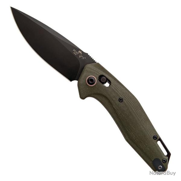Couteau Automatique Bear Ops Katakt-I Lame Acier M390 Manche G10 Green Slide Lock USA BCAC2000G4B