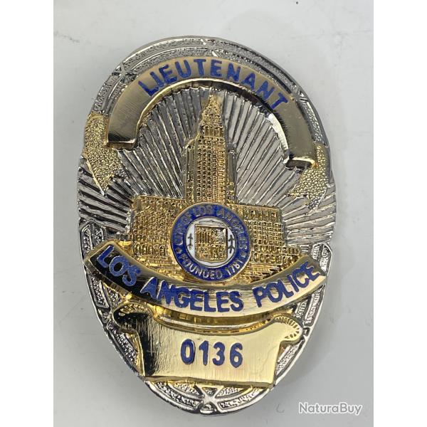 Insigne de Police - Los Angeles Police Department (LAPD) - Lieutenant (reproduction )