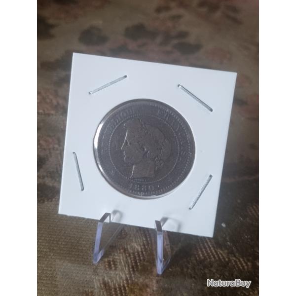 10 Centimes C�r�s 1880 A Paris , XIX�me Si�cle 19�me