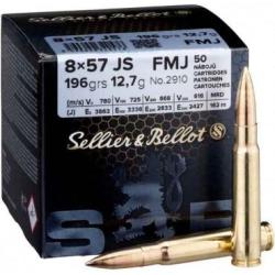 MUNITION S&B 8X57JS FMJ 12.7G X50