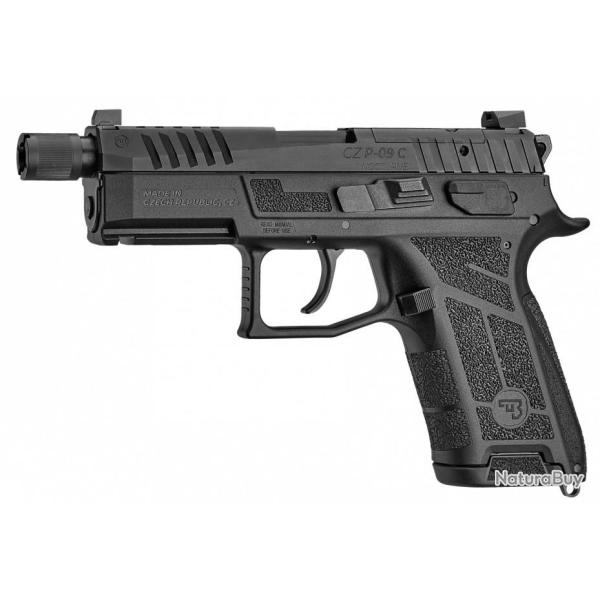 PISTOLET CZ P-09C NOCTURNE FILETE 15 COUPS CAL.9�19