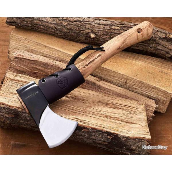 Hachette Condor Mountaineer Trail Tte Acier Carbone 1060 Manche Hickory tui Cuir CTK285463HC