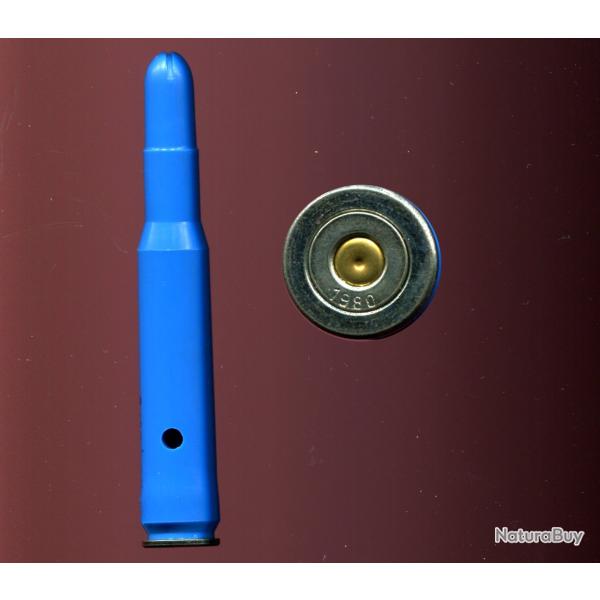 .50 Browning / 12.7 x 99 - Autriche 1980  - � blanc corps en plastique bleu - bourrelet acier