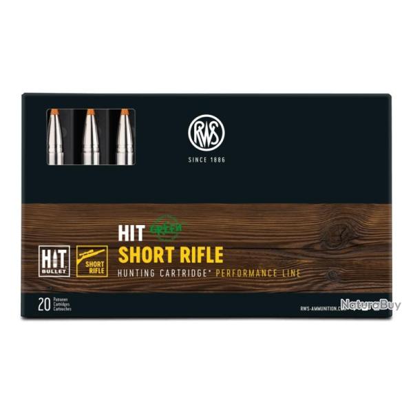 Munitions RWS 30-06 Hit Green Short Rifle 10.7g 165gr x2 boites