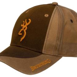 CASQUETTE TWO TONE MARRON FONCE "BROWNING"