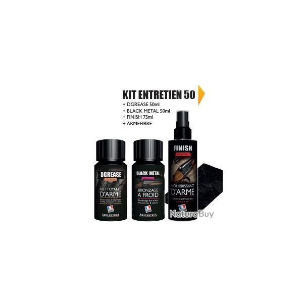 KIT ENTRETIEN 50 "DGREASE+BLACK METAL+FINISH"