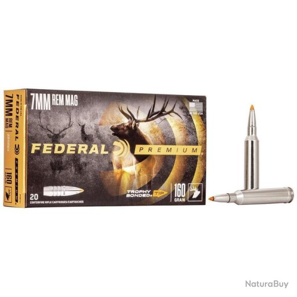Munitions FEDERAL 7RM Trophy Bonded Tip 160gr x20