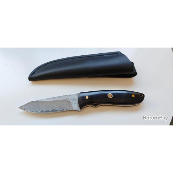 Boker Magnum 02SC018DAM Couteau � lame fixe - lame damass�