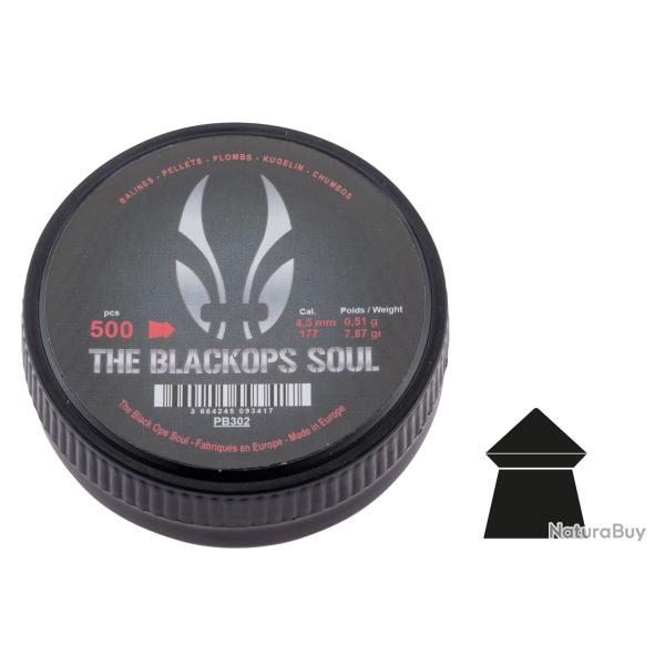 500 Plombs pointus 4.5 mm The black ops soul | BO manufacture (0000 2231)