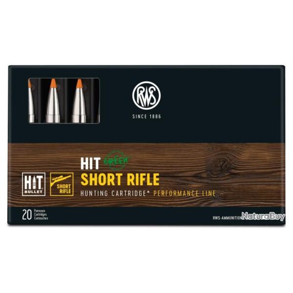 Munitions RWS 308 Win. HIT Green 500mm 9.7g 150gr x2 boites