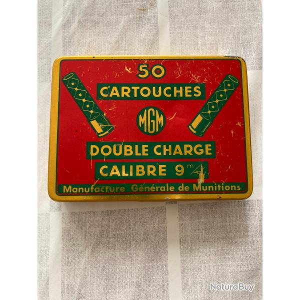 Vends bo�te de 50 cartouches de collection MGM calibre 9mm Flobert