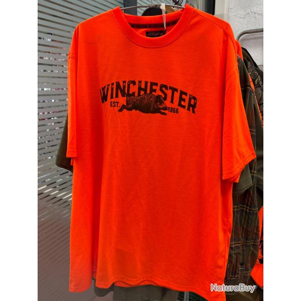 !! NEUF !! TEE SHIRT WINCHESTER VERMONT ORANGE 3XL