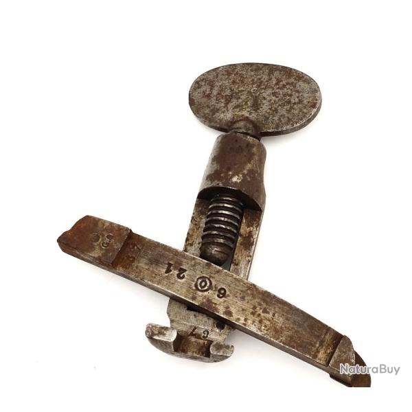 OUTIL REGLEMENTAIRE DEMONTAGE RESSORT PLATINE FUSIL FRANCE XIX