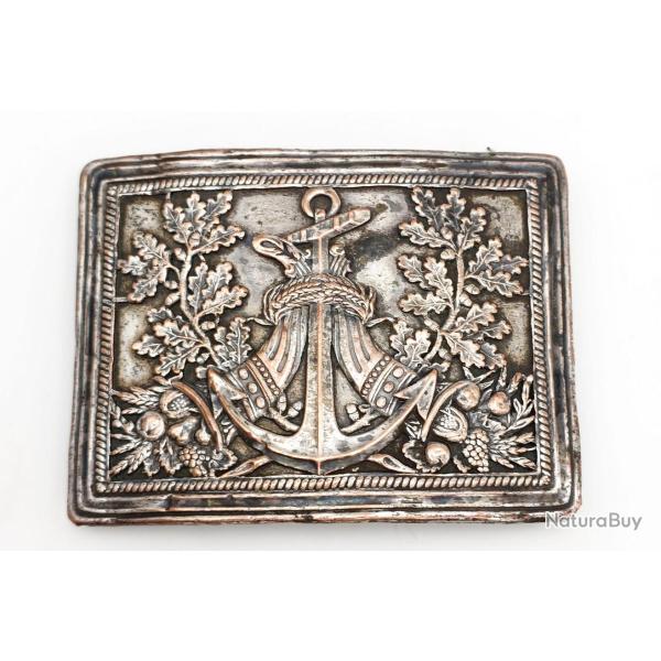 PLAQUE DE CEINTURON DE COMMISSAIRE DES GUERRES DE LA MARINE MODELE DU 1er VENDEMIAIRE An XII - 1803 