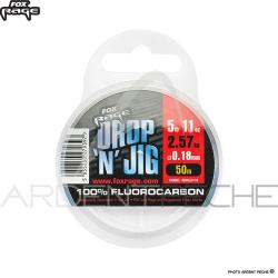 Fils fluorocarbone FOX RAGE Drop n jig fluorocarbon &Oslash; 0.18mm